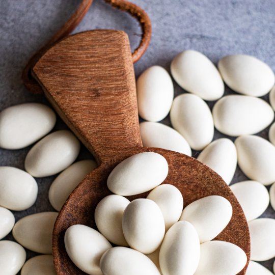 A tradição das amêndoas como lembrança de casamento